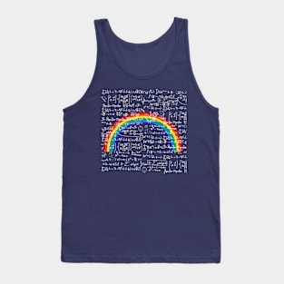 Rainbow math Tank Top